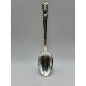 Abraham Lincoln Gettysburg Address Commemorative Spoon Silver Tone